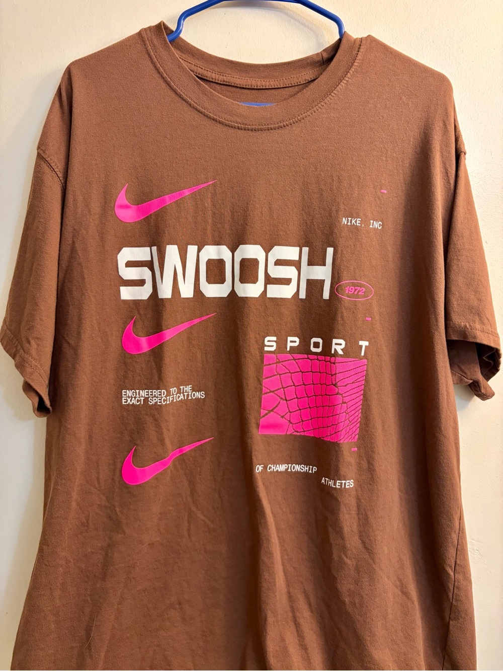Nike Sportswear Max90 "Swoosh Sport" Graphic Tee in Fauna Brown